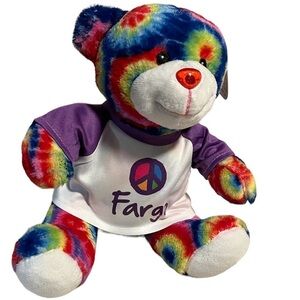 NWT Plushology Tie Die Bear Fargo